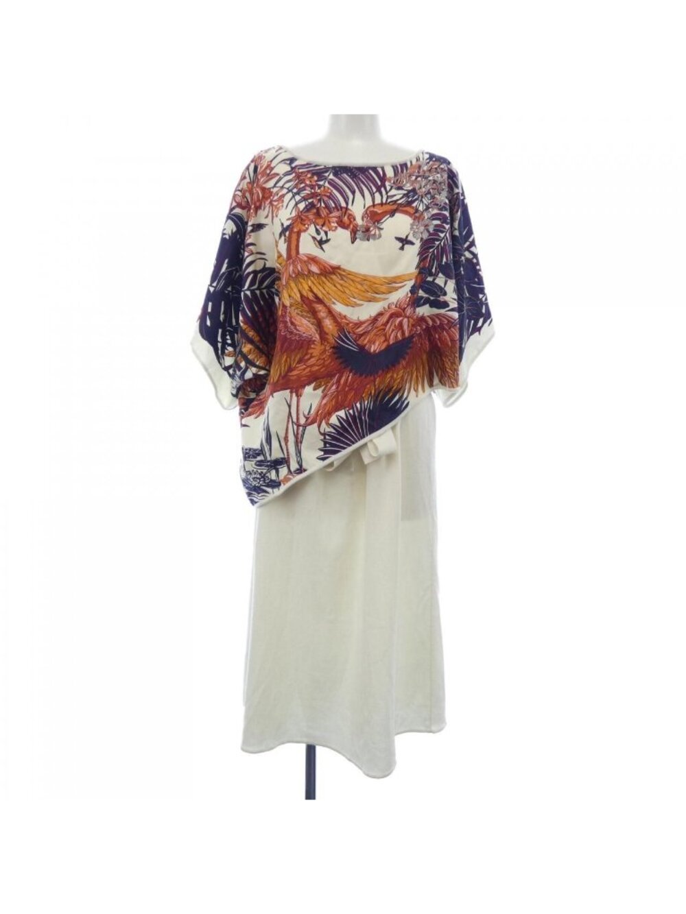Hermes Cut Dress White
